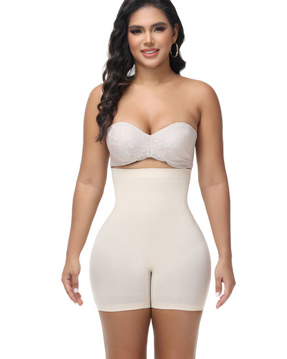 Pantalones cortos sin costuras con cintura alta que levantan la cadera