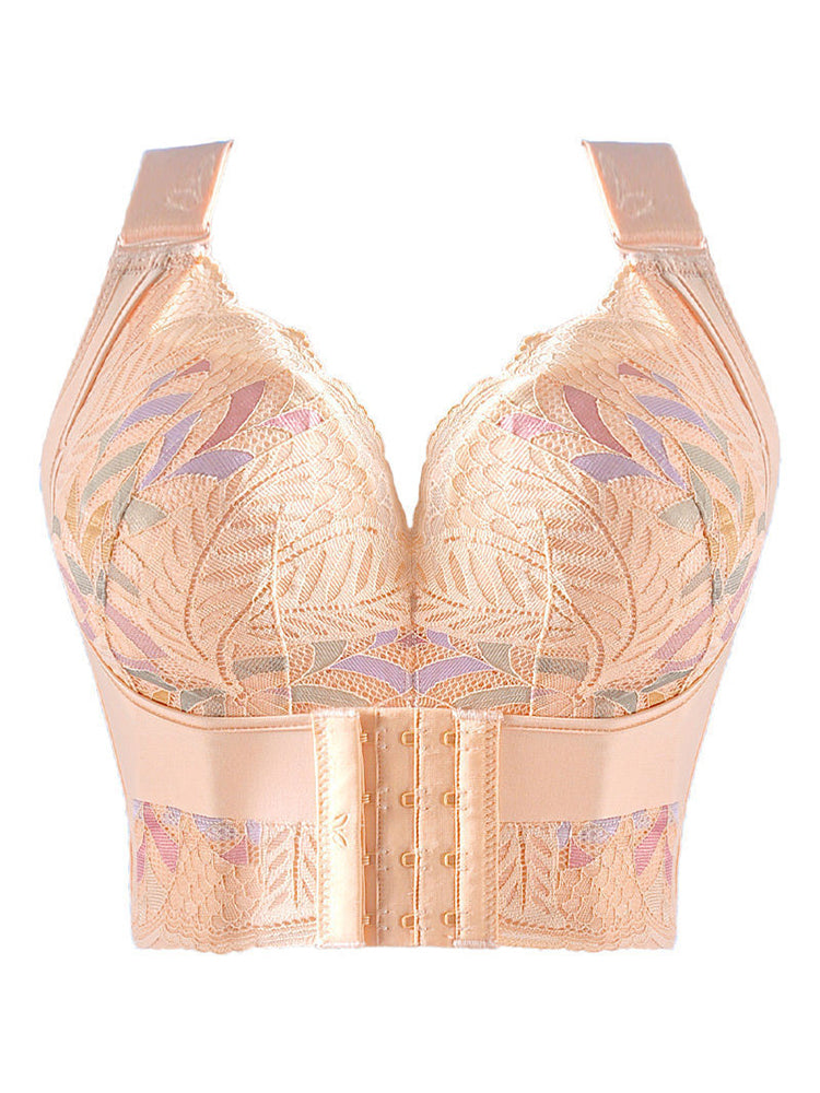 Sujetador inalámbrico con tirantes anchos y ajustables con soporte lateral para mujer