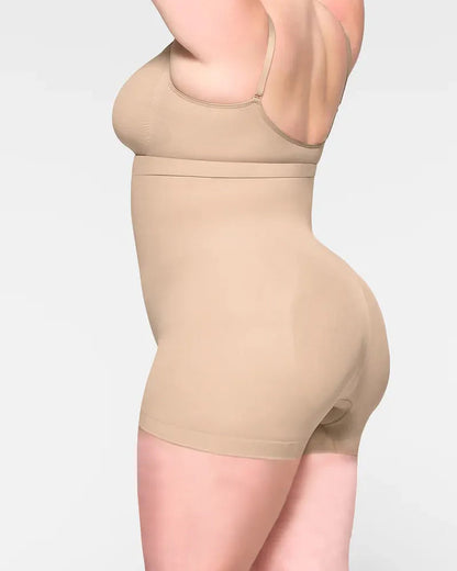 Pantalones cortos sin costuras con cintura alta que levantan la cadera