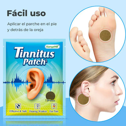 PARCHES HERBALES PARA ZUMBIDO DE OIDO PACK 12 UD - TINICALM™