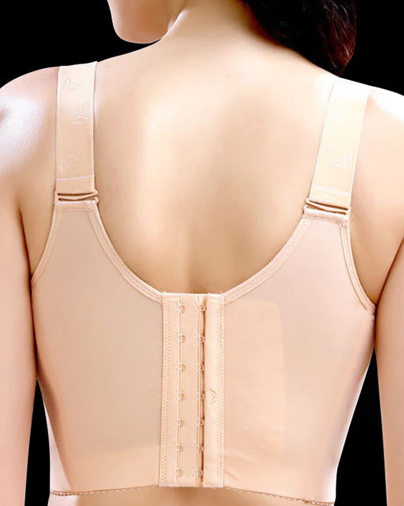 Sujetador inalámbrico con tirantes anchos y ajustables con soporte lateral para mujer