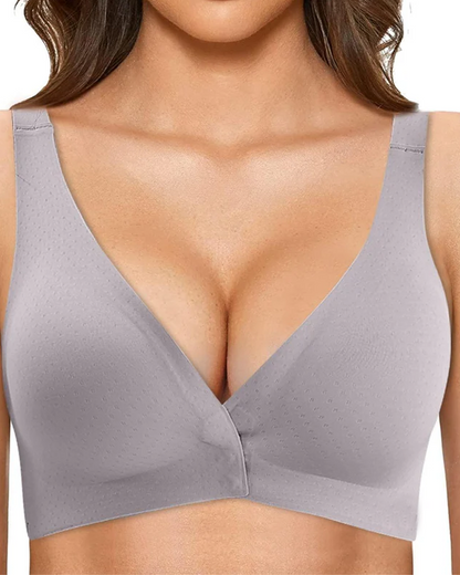 Sujetador push up para mujer Push Up Cobertura completa Cuello en V Halter sexy