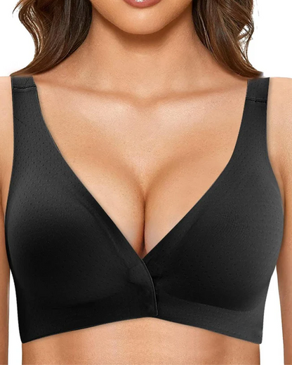 Sujetador push up para mujer Push Up Cobertura completa Cuello en V Halter sexy