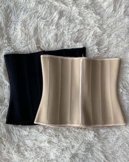 Camiseta sin mangas con cremallera y pecho