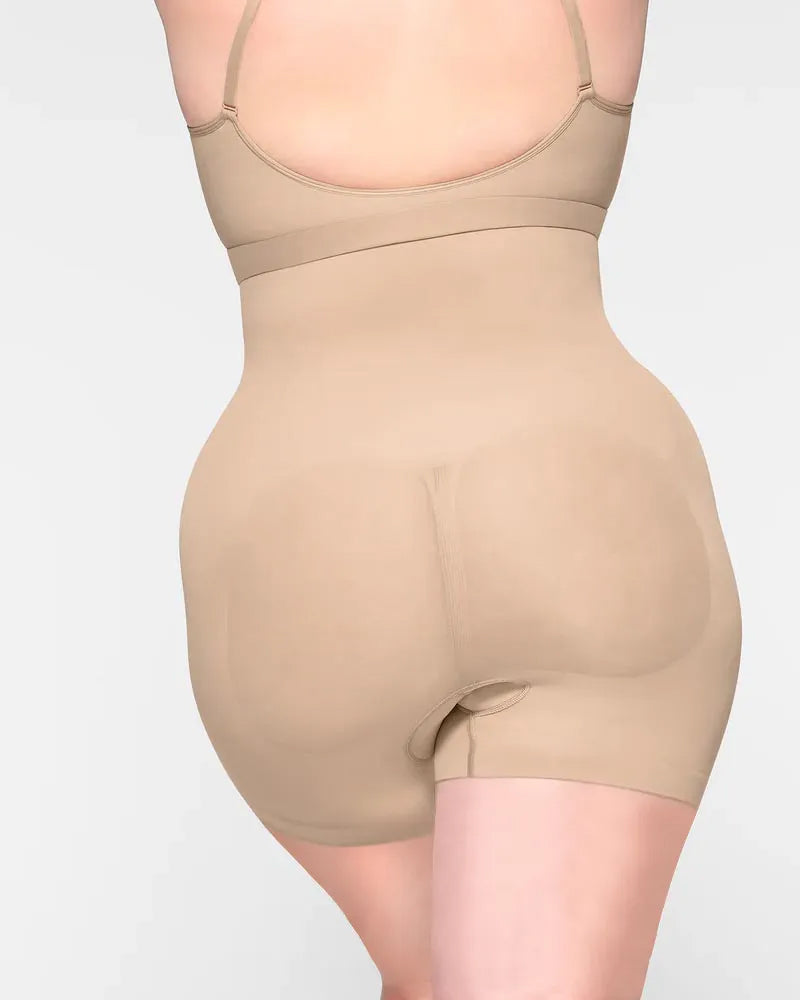 Pantalones cortos sin costuras con cintura alta que levantan la cadera